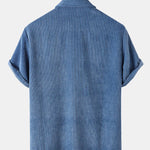 Corduroy Basic Short Sleeve Shirts
