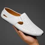 PERFORATED LEATHER SANDALS FOR MEN