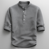 TEXTURED COTTON SHIRT FOR MEN