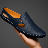 PERFORATED LEATHER SANDALS FOR MEN