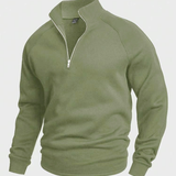 Kelvin | Stylish zip-up jumper with stand-up collar