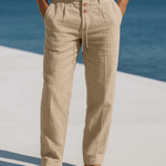 BREATHABLE LINEN TROUSERS FOR MEN