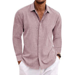 LINEN LONG SLEEVE SHIRT FOR MEN
