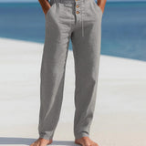 BREATHABLE LINEN TROUSERS FOR MEN