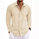 LINEN LONG SLEEVE SHIRT FOR MEN