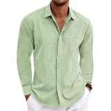 LINEN LONG SLEEVE SHIRT FOR MEN