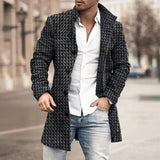 BUTTON TRENCH COAT FOR MEN