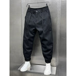 SLIM MELANGE TROUSERS FOR MEN