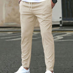 STRETCH TAPERED TROUSERS FOR MEN