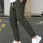 STRETCH TAPERED TROUSERS FOR MEN