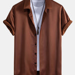 Satin Button Up Shirt