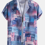 Paisley Bandana Print Button Up Shirt
