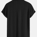 Jacquard Textured Button Up Shirt