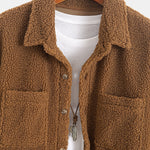 Teddy Fleece Button Up Shirt