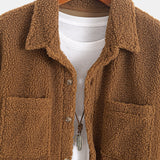 Teddy Fleece Button Up Shirt