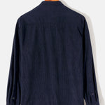 Long Sleeve Stand Collar Corduroy Shirt