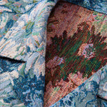 Painted Floral Jacquard Cuban Shirt & Shorts Set