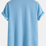 Stripe Jacquard Button Up Shirt