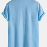 Stripe Jacquard Button Up Shirt