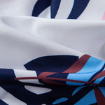 Leaf Color Block Print Button Up Shirt