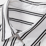 Linen Striped Shirt & Straight Leg Linen Pants Set