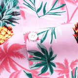 Pineapple Palm Tree Print Button Up Shirt