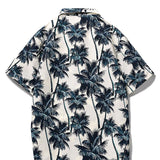 Palm Tree Print Shirt & Swim Shorts Set