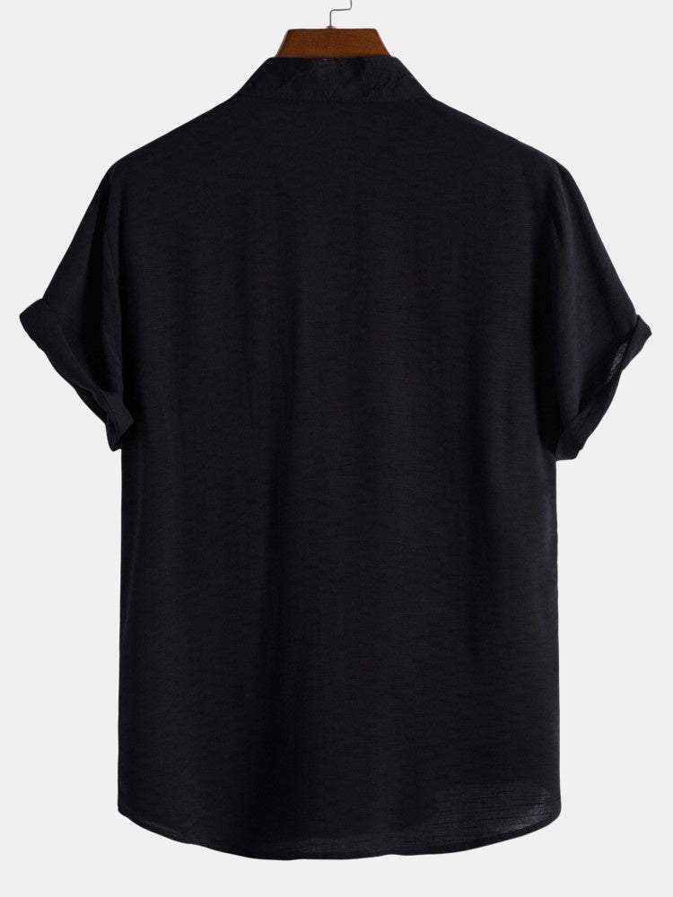 Stand Collar Shirts #This Item Will Shrink After Washing, So We