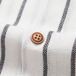 Cotton Blend Striped Shirt & Straight Leg Linen Pants Set