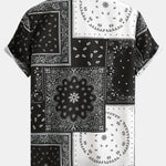 Paisley Print Button Up Shirt