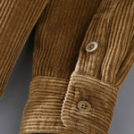 Fleece Lined Cotton Corduroy Button Up Shirt