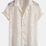 Jacquard Texture Cuban Shirt