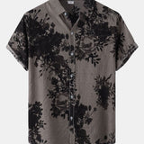 Ink Floral Print Shirt
