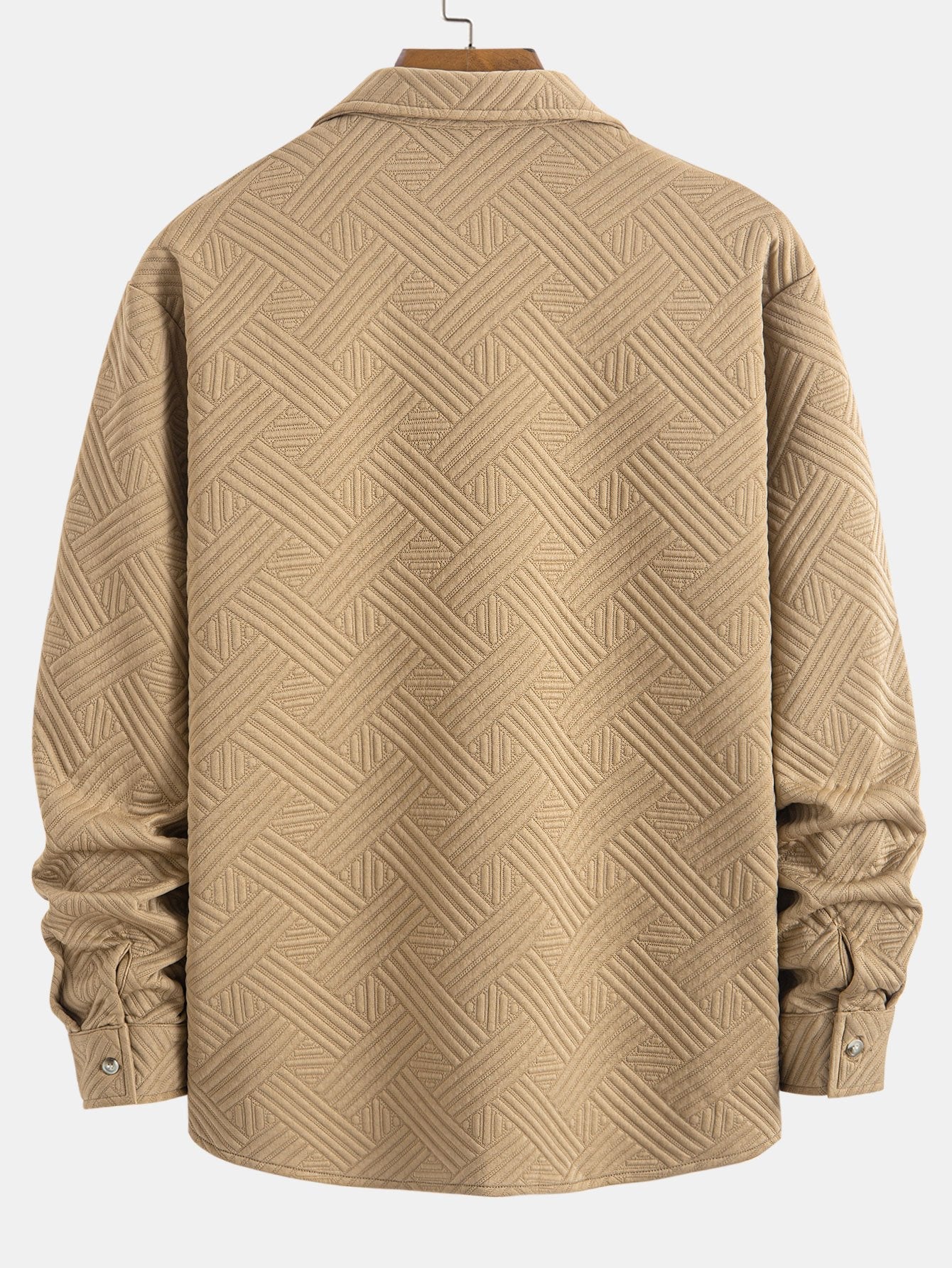 Striped Jacquard Button Up Shirt