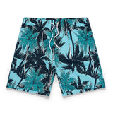 Tropical Print Shirt & Tropical Print Swim Shorts Set