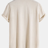 Short Sleeve Corduroy Revere Shirt