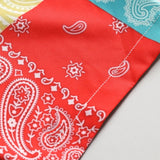 Color Block Paisley Print Shirt & Swim Shorts Set