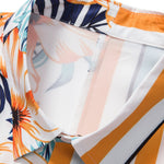 Tropical Stripe Panel Shirt & Swim Shorts Set