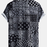 Paisley Print Shirt & Swim Shorts Set