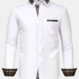 Plaid Panel Button Up Shirt