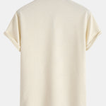 Stripe Jacquard Zip Up Polo & Shorts Set