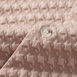 Houndstooth Jacquard Cuban Shirt