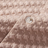 Houndstooth Jacquard Cuban Shirt