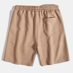 Texture Jacquard Shirt & Shorts Set