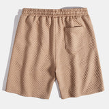 Texture Jacquard Shirt & Shorts Set