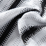 Striped Cutout Cuban Shirt