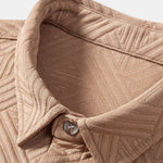 Texture Jacquard Shirt & Shorts Set