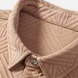 Texture Jacquard Shirt & Shorts Set