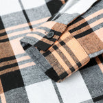 Long Sleeve Plaid Corduroy Patchwork Shirt