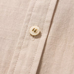 Linen Cotton Blend Stand Collar Shirt